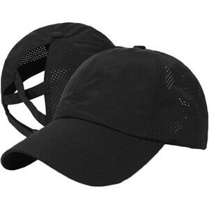 Stylish Ponytail Baseball Cap - Women's Criss Cross Design